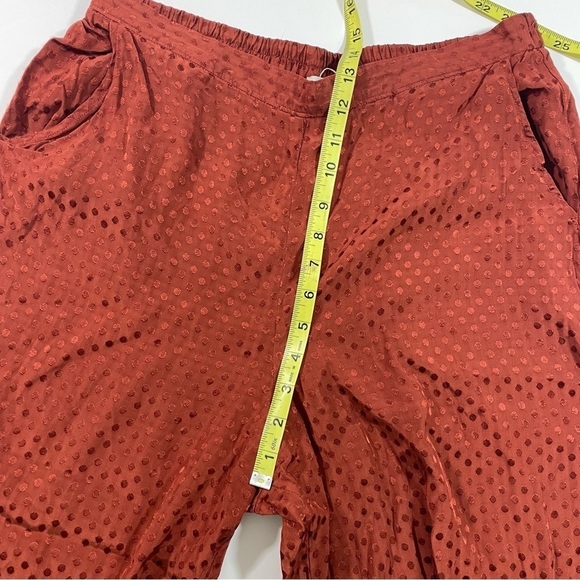 Dolan Left Coast Wide Leg Satin Pants Crop Polka Dots - Picture 6 of 9